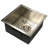 15 Inch All Weather Collection Square Undermount Small Radius Stainless Steel Bar/Prep Sink