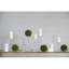 Ensemble de 4 sphères décoratives en faux buis vert