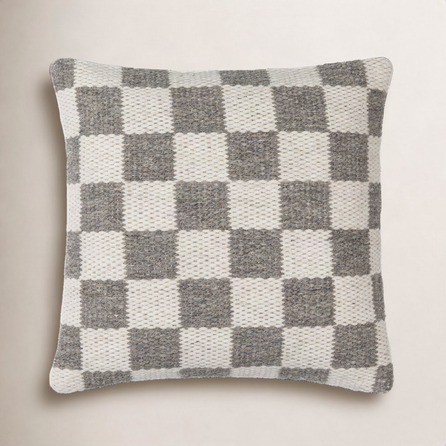 Kimbell Wool Pillow Cover, 18" x 18", Down