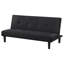 Boston Black Tufted Convertible Sofa Bed