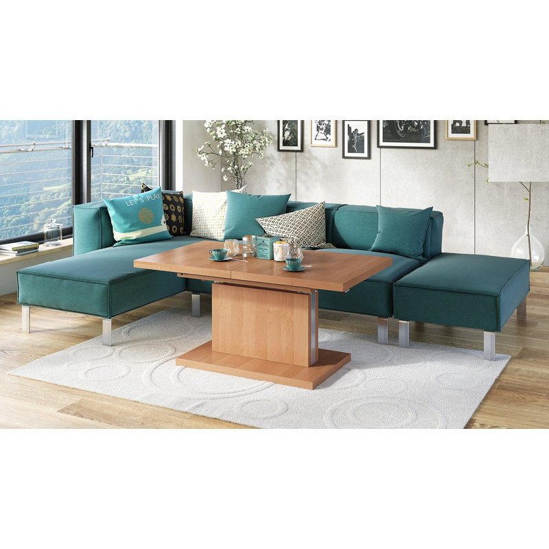 Aston Pedestal Coffee Table, Alder