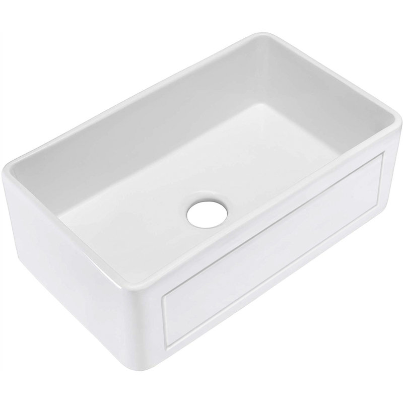 24'' L Single Bowl Fireclay Kitchen Sink