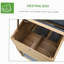 Poulailler en bois 69 po PawHut, poulailler en cage avec rampe de connexion, plateau amovible, fenêtre ventilée et nichoir, naturel