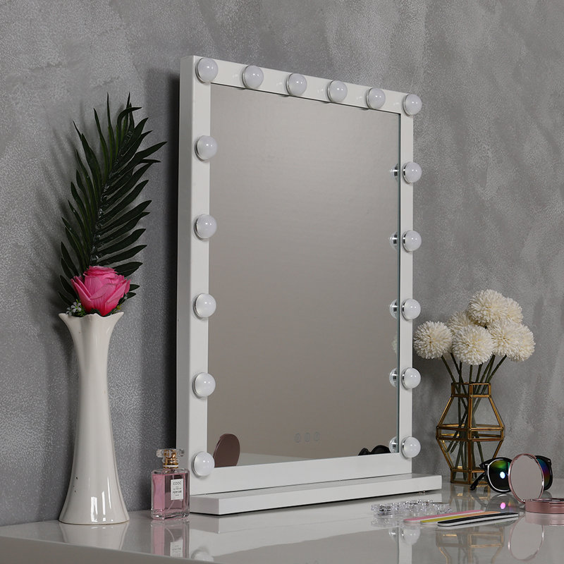 Metal Rectangle Mirror, 64.5 cm H x 52 cm W 