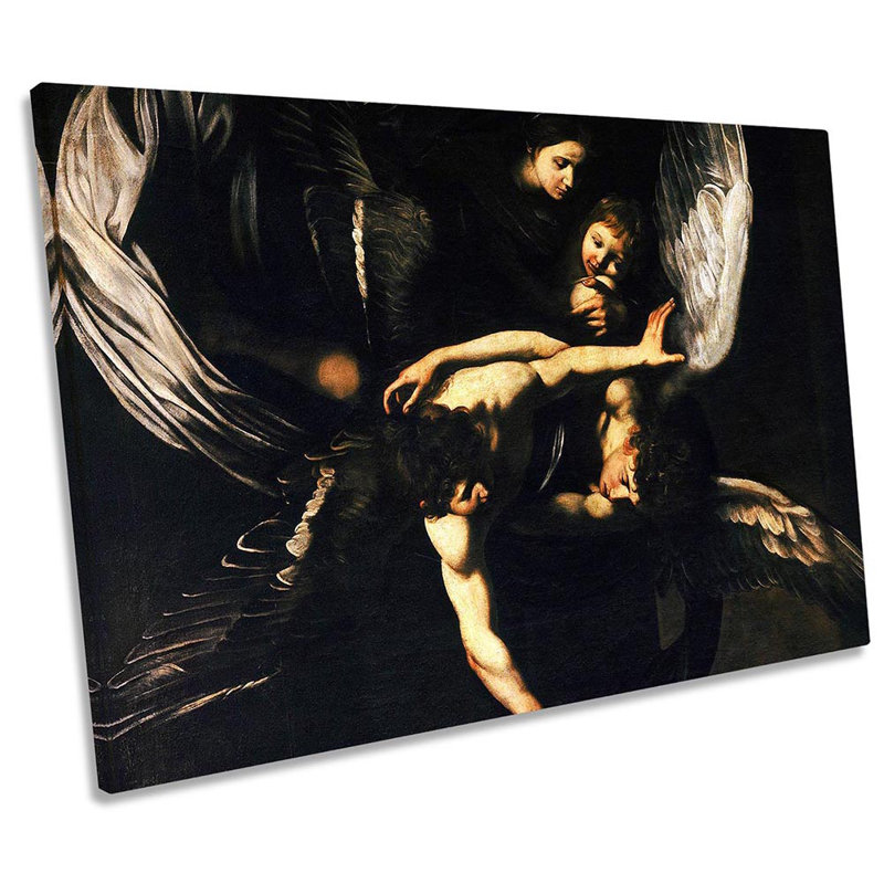 Caravaggio Sette Opere Di Misericordia - Wrapped Canvas Print, 81.3cm H x 121.9cm W x 4cm D