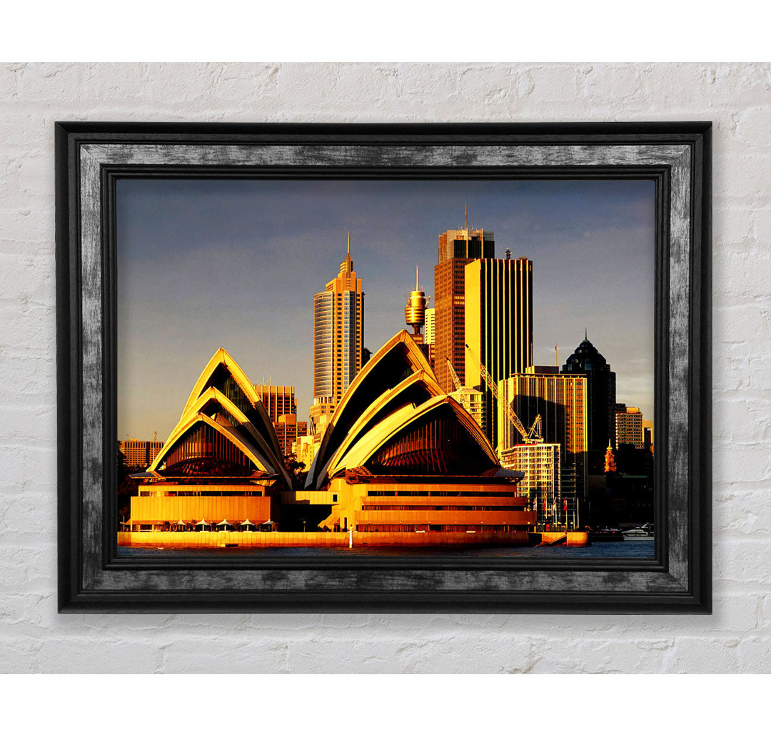 Sydney Opera House Goldenes Sonnenlicht - Druck