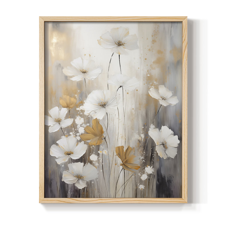 Reproduction encadrée FLORAL Series CCCCXV - bois massif, H 11 po x l 9 po