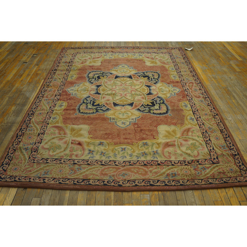 Tapis de couloir en laine antique des années 1920