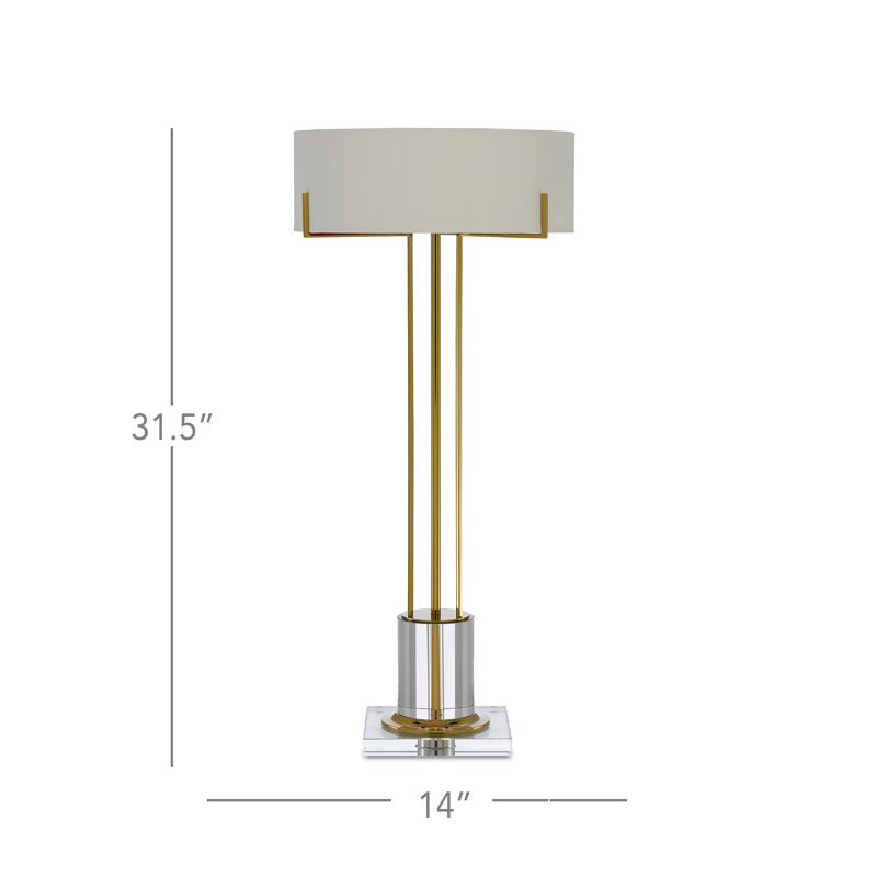 Winsland Buffet Table Lamp, Clear