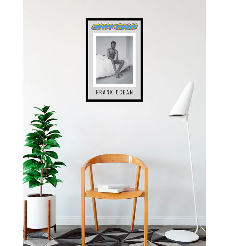 Frank Ocean In My Room, reproduction d'art sur affiche encadrée