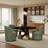 Modern Upholstered Chenille Swivel Barrel Dining Chair-1233120635-1225387533