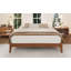 Structure de lit plateforme en bambou sec de 12 pouces avec lattes de bois, sans sommier, facile à assembler.-971519019
