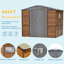 Remise à outils 6 * 8Ft - Structure en fer et système de ventilation - Portes modernes en cèdre