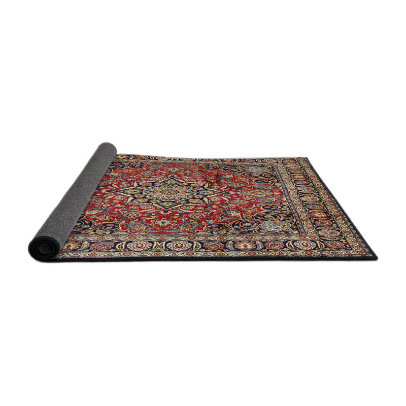 Tapis brun à motif oriental, Rond 5 pi