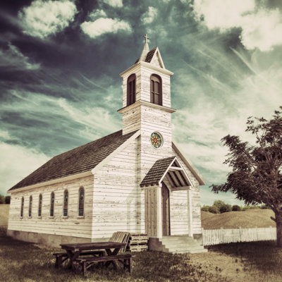 Presbyterian Church - Wrapped Canvas Print