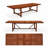 Wayland 15-Piece Outdoor Rectangular Extendable Dining Table And Chairs Set | Eucalyptus Wood | Ideal For Patio, Brown Table & Brown Chairs-1564323717-1564323716