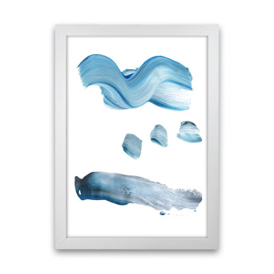 Light Blue Paint Strokes by Pixy Paper - Print