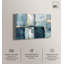 «Gilded Blue Luxe Blue Art», ensemble de 2 impressions sur toile par -1011388458-1011388417-1011388425