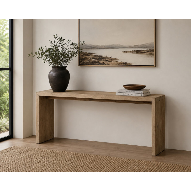 Heladio 72'' W Solid Wood Console Table