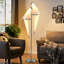 Lampe sur pied à DEL argent