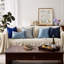 Housses de coussin en velours pierre bleue 18 x 18