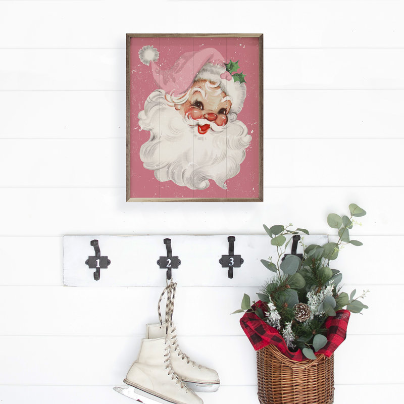 Pink Santa, 32" W x 40" H