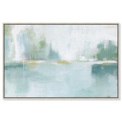 Miroir Aqua Dream I, impressions sur toile par Coastal Abstracts par Art Remedy