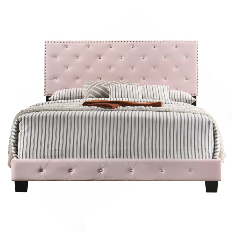 Lit double transitionnel Chic Chic, Lit double, Rose