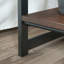 Table de chevet, finition brune