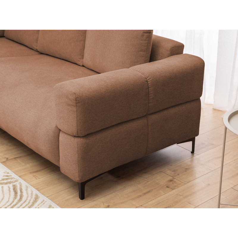 4 Seater Corner Sofa, Left Hand Facing, Red