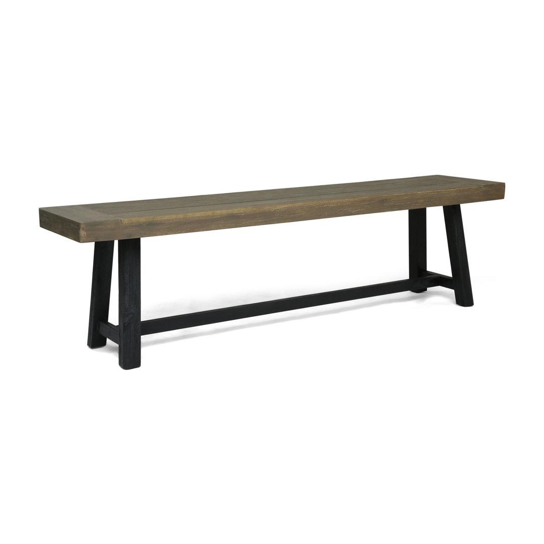 Kanisa Acacia Outdoor Bench (Set of 2) Millwood Pines 