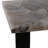 Modern Metal Aluminum Accent Table With Geometric Base And Sleek Contemporary Design