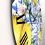 Horloge murale tropicale ornement citron sur fond bleu I-60329119