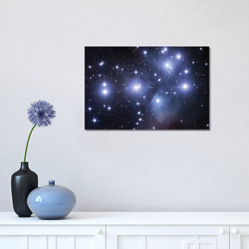 M45, the Pleiades (Seven Sisters) 1 Piece Wrapped Canvas Wall Art, 30.48 cm H x 45.72 cm W