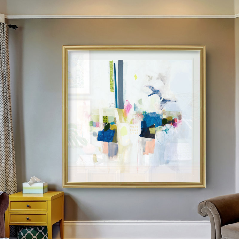 «Boardwalk Taffy I», reproduction d'art sur toile, Cadre doré, H 30,5 po x l 30,5 po x P 1,5 po