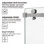 Porte de douche coulissante simple 72 po L x 60 po H-137366820-137366823