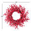 Mini couronne de Noël avec baies rouges 25 po