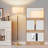 61.8" Dimmable Standard Floor Lamp With Remote and Bulb Included-149437609