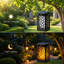 Lanternes solaires à flamme solaire, lumières DEL vacillantes, décoration de jardin extérieur imperméable