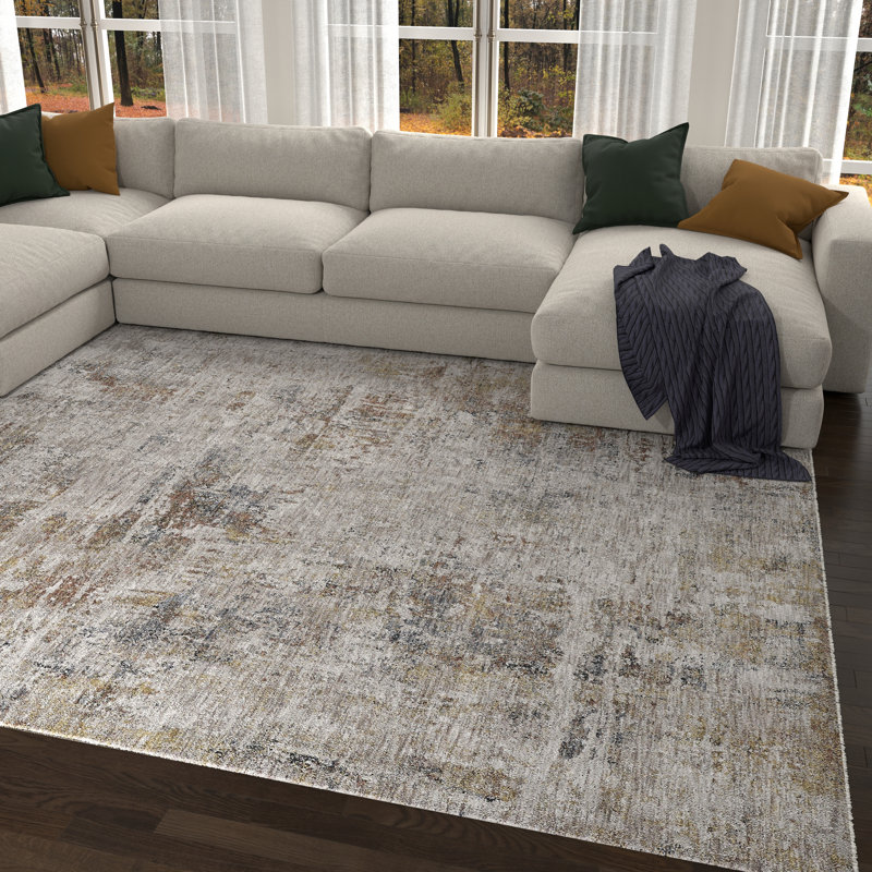 Kampou Geometric Indoor Rug, Rectangle 9' x 12'2"