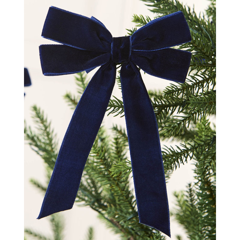 15cm Polystyrene Bow, Navy