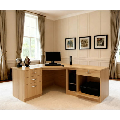 Brie Modular L-Shaped Computer Desk