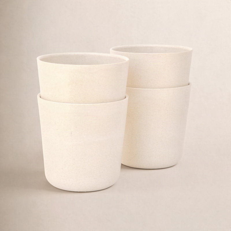 Tasse en bambou EKOBO Gusto, Blanc
