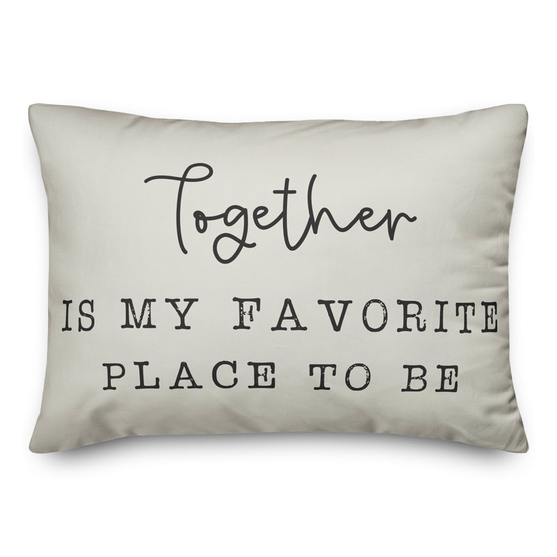 Housse de coussin rectangulaire d’extérieur favorite place, Blanc