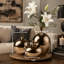 Ensemble de 3 vases à miroir en céramique métallique, tailles variées