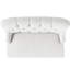 Upholstered Settee In Grey, Solid Birch Legs, Back Allurement Flared Wood Leg Elegance