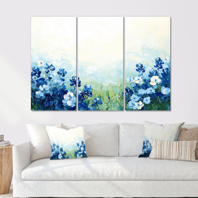 Texas Bluebonnet Field I - Texas Wall Art Set