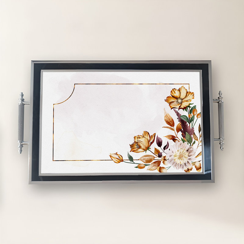 Elegant Glass Tray, 19.7 x 11.4 x 1.4 inches | 100% Durable Glass Construction | Easy to Clean with Damp Cloth | Ideal for Serving, Decorative Display, and Organizing | Stylish Addition to Home Décor