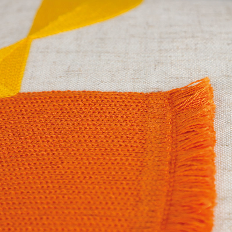 Orange Square Cushion Cover