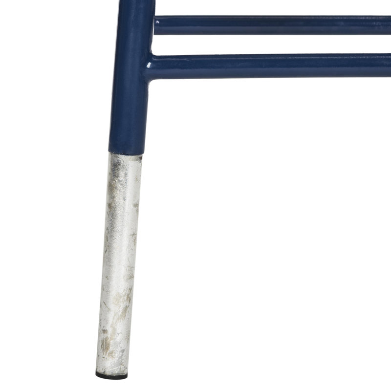Simonds Counter Stool with Metal Frame, Navy